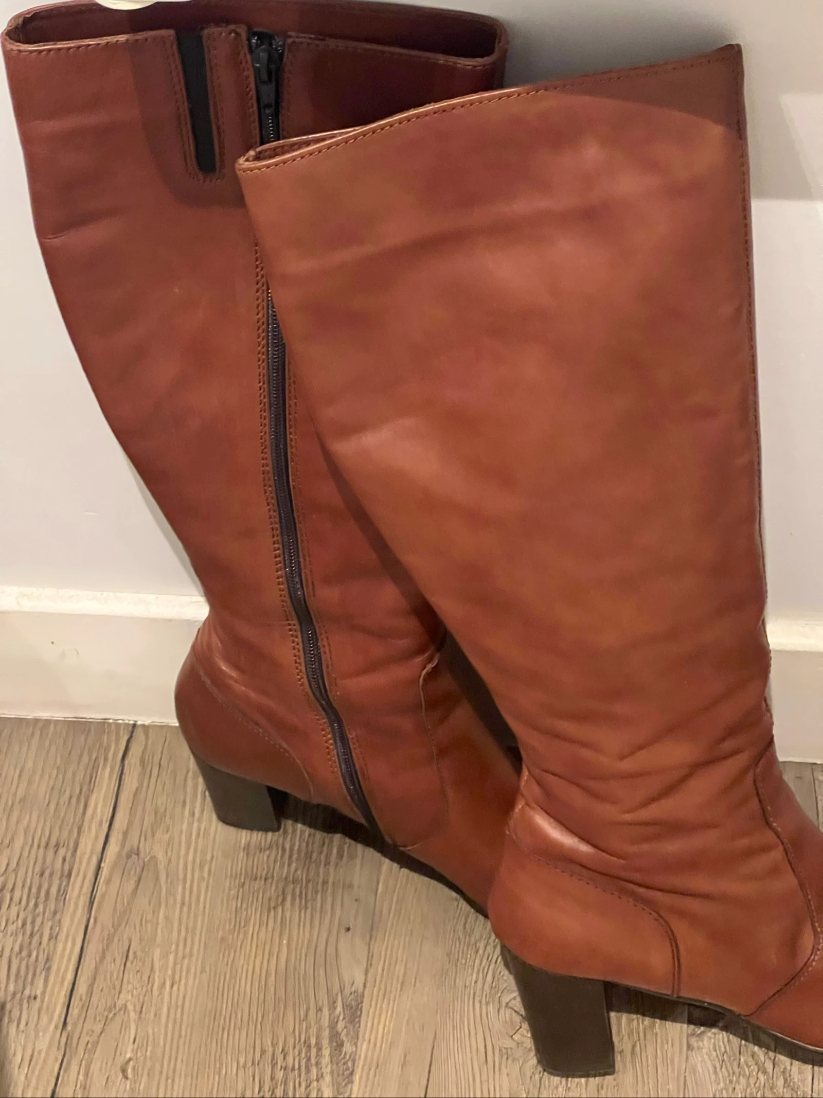 Minelli high leather heeled boots – photo 7
